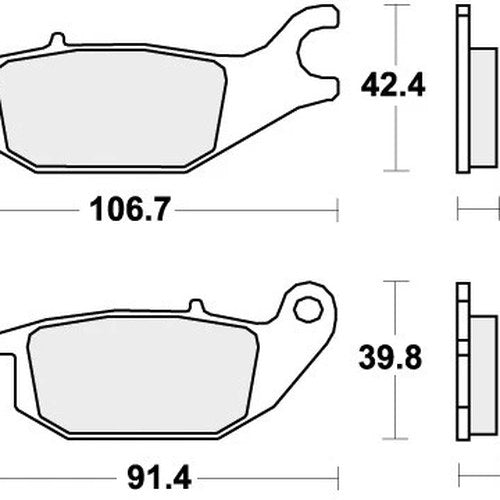 Sbs Brake Pads Rear For Honda GB 350 S 2025