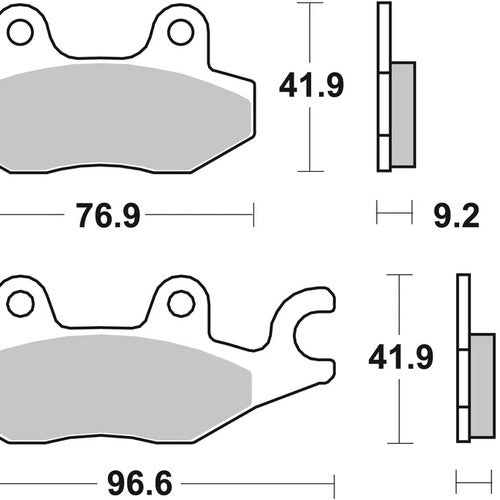 Sbs Brake Pads Front For Honda Nsf 100 2006