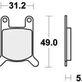Sbs Brake Pads Front For Cimatti 50 Gringo 1985