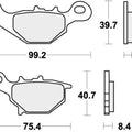 Sbs Brake Pads Front For Suzuki RM 85 2002 - 2004