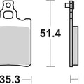 Sbs Brake Pads Rear For Aprilia 125 Leonardo 1996