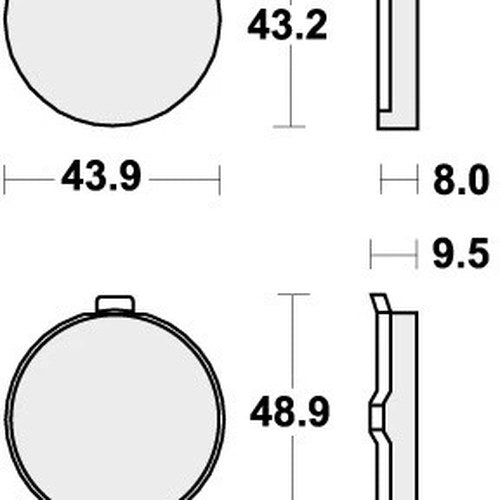 Sbs Brake Pads Front For Hyosung GF 125 1998 - 2004
