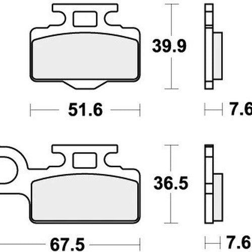 Sbs Brake Pads Front For Kawasaki KX 65 2000 - 2025
