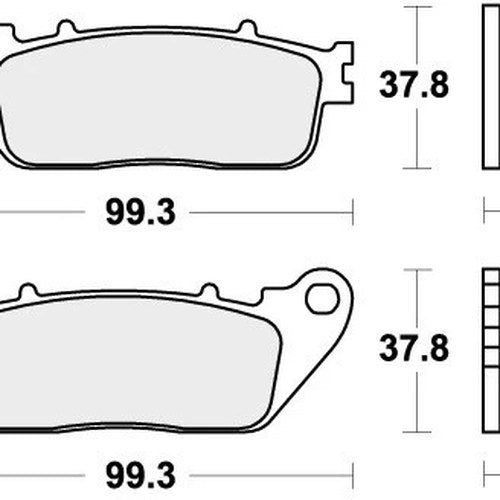 Sbs Brake Pads Rear For Honda Vfr 1200 F 2010 - 2019