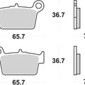 Sbs Brake Pads Rear For Beta RR 50 Enduro 2010 - 2018