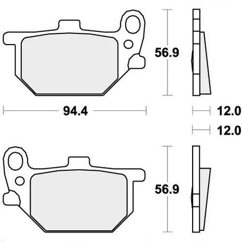 Sbs Brake Pads Front For Yamaha XV 750 SE 1981 - 1983