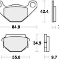 Sbs Brake Pads Rear For MZ 660 (MUZ) Super Moto 2007