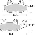 Sbs Brake Pads Front For Tgb 300 X - Motion 2010 2012