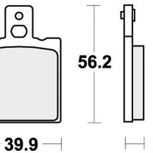 Sbs Brake Pads Rear For Honda Nsr 125 F, R 1990 - 1992