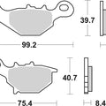 Sbs Brake Pads Front For Suzuki 125 Vecstar 1994 - 1997