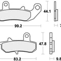 Sbs Brake Pads Rear For Suzuki RG 200 Gamma 1991 - 1994
