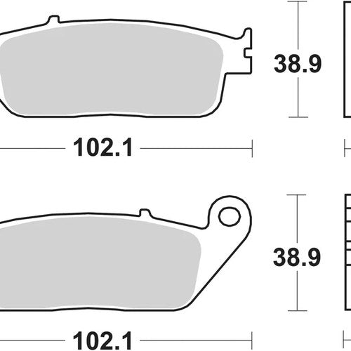 Sbs Brake Pads Front For Kymco 50 New G - Dink 2012 2013