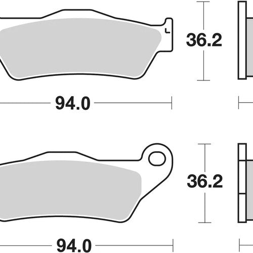 Sbs Brake Pads Front For Mbk YP 125 Skyliner 2001 - 2012