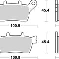 Sbs Brake Pads Rear For Yamaha Mxt 850 Niken 2018 - 2024
