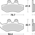 Sbs Brake Pads Front For Peugeot 125 Satelis 2006 - 2016