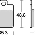 Sbs Brake Pads Front For Piaggio Vespa ET4 50 2000 - 2005