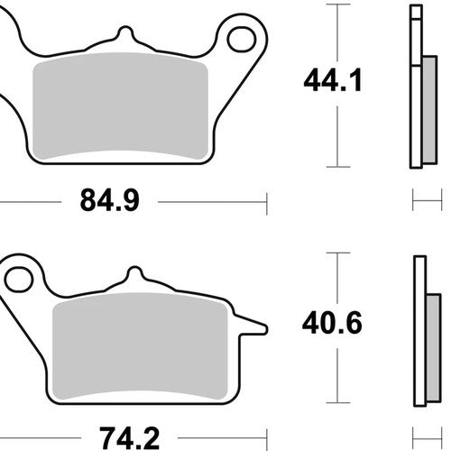 Sbs Brake Pads Front For Honda Nsc 110 Vision 2017 - 2020