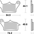 Sbs Brake Pads Front For Honda Nsc 110 Vision 2017 - 2020