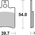 Sbs Brake Pads Rear For Tomos MC 50 Senior Pro 2004 - 2006