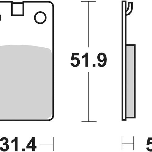 Sbs Brake Pads Rear For Malaguti 50 Enduro Dune 1987 - 1988
