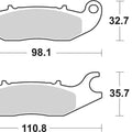 Sbs Brake Pads Front For Honda Anf 125 i Innova 2007 - 2011