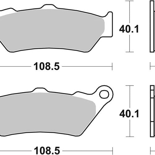 Sbs Brake Pads Front For Malaguti 125 Madison 3 2008 - 2009