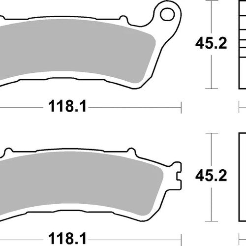 Sbs Brake Pads Rear For Honda GL 1800 Gold Wing 2018 - 2024