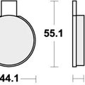 Sbs Brake Pads Front For Norton MK3 850 Commando 1975 - 1977