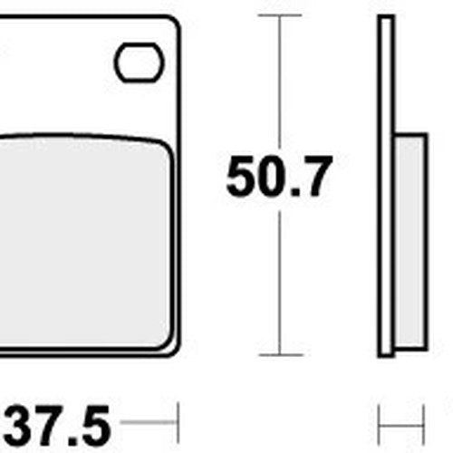 Sbs Brake Pads Rear For Moto - Morini 350 Excalibur 1987 1989