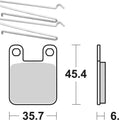 Sbs Brake Pads Front For Malaguti 50 Ajp Caliper incl. pin/spring 1991 - 2019