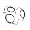 Stainless Steel Front Brake Hoses 23-3/4 inch and 21 inch for Harley-Davidson