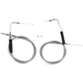 34 inch Stainless Steel Throttle and Idle Cable Set for Harley-Davidson