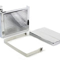 Chrome Ribbed Battery Cover Kit for Harley-Davidson