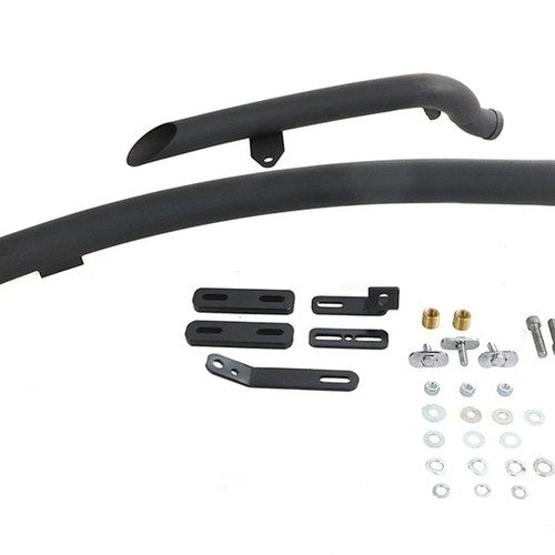 Curved Radius Exhaust Header Set Black for Harley-Davidson