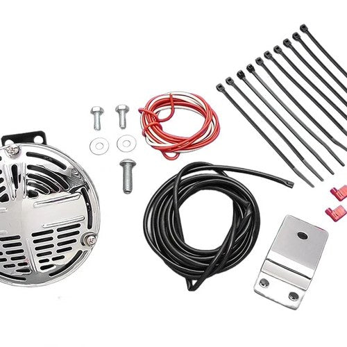 Classic 12V Horn Kit with Bracket for Harley-Davidson