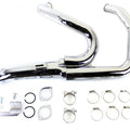 Wyatt Gatling 1-3/4 inch 2 into 1 Exhaust Header Set Chrome for Harley-Davidson
