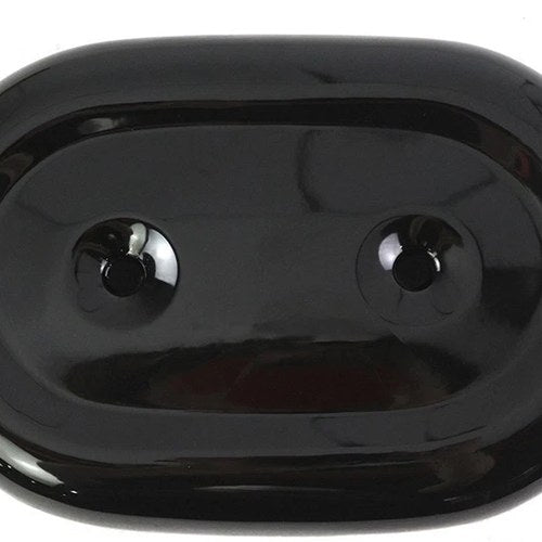 Oval Air Cleaner Cover Black for Harley-Davidson