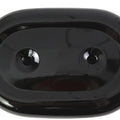 Oval Air Cleaner Cover Black for Harley-Davidson