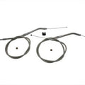 33.66 inch Stainless Steel Throttle and Idle Cable Set for Harley-Davidson