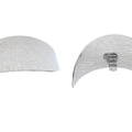 Chrome 4-1/2 inch Deco Spotlamp Visor Set for Harley-Davidson
