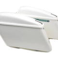 Replica White Saddlebag Set for Harley-Davidson