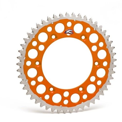 Renthal For 2021 KTM 300 Exc Ckd BR Rear Twinring - Orange 520-52P Teeth