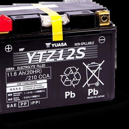 Yuasa YTZ12S Maintenance For Free Agm 12 Volt Battery