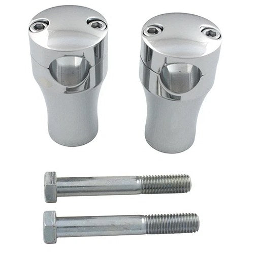 3 inch Solid Billet Riser Set Chrome for Harley-Davidson
