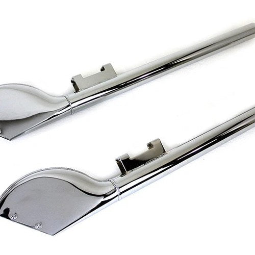 Batique Style Exhaust Tube Set Chrome for Harley-Davidson
