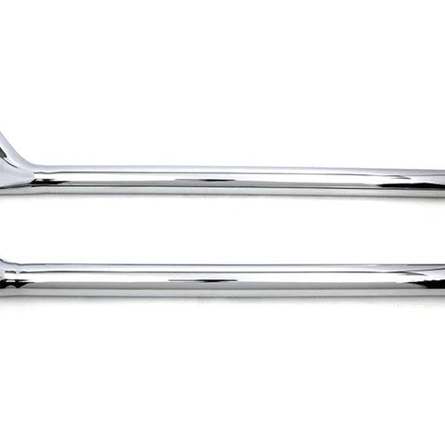 36 inch Straight Fishtail Extension Set Chrome for Harley-Davidson