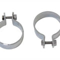 Chrome 2 inch Muffler Body and End Clamp Set for Harley-Davidson