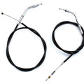 Black Throttle and Idle Cable Set with 36.81 inch Casing for Harley-Davidson