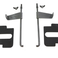 Parkerized Battery Rod Set with Flag and Pads for Harley-Davidson