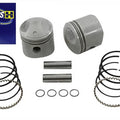 Replica 74 inch Overhead Valve Piston Set.010 Oversize for Harley-Davidson